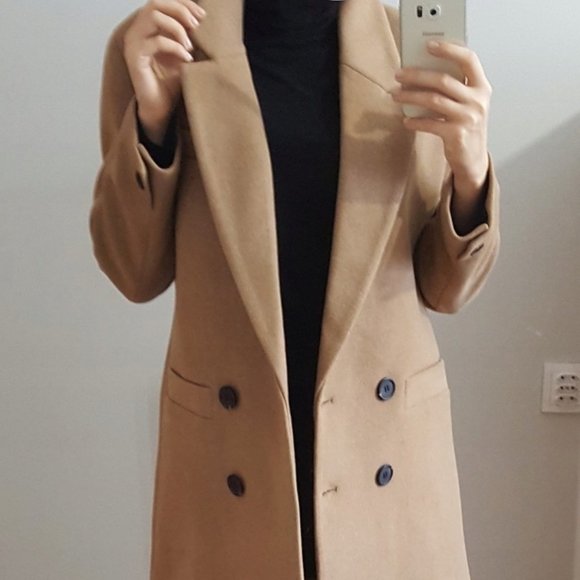 Zara Jackets & Blazers - LAST ❤️NWT ZARA CAMEL MASCUINE COAT